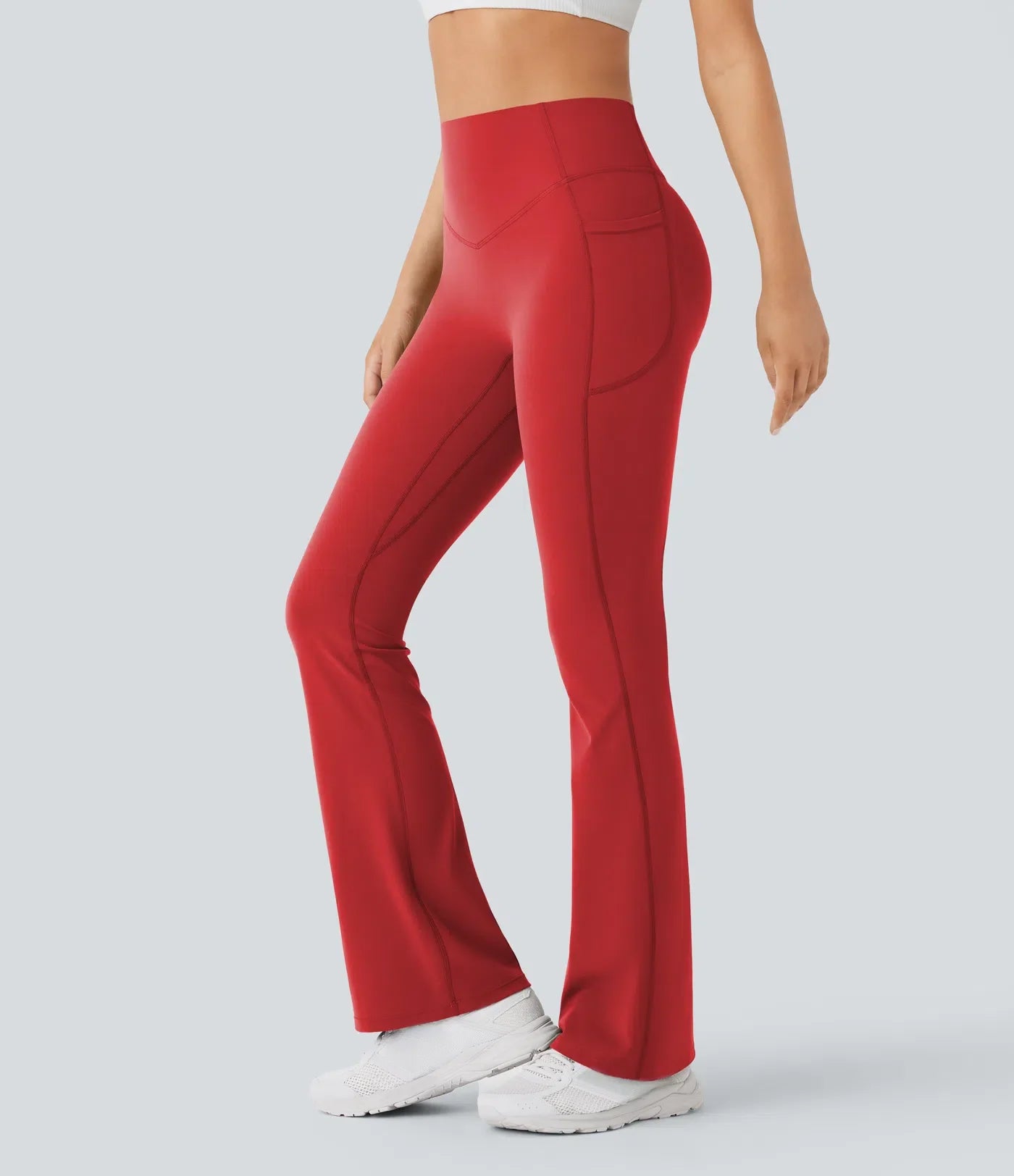 UltraSculpt™ High Waisted Scrunch Butt Lifting Tummy Control Pocket Shaping Yoga Bootcut Leggings