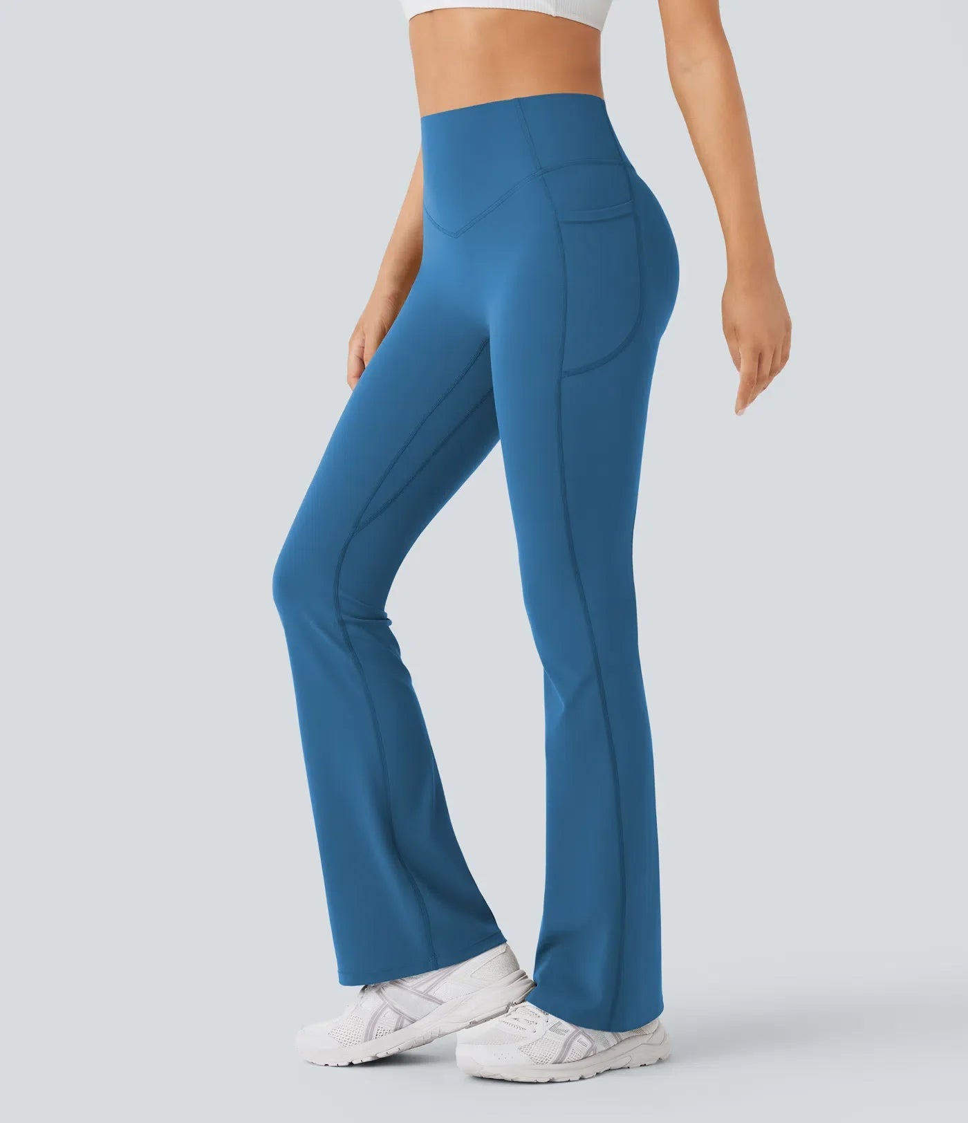 UltraSculpt™ High Waisted Scrunch Butt Lifting Tummy Control Pocket Shaping Yoga Bootcut Leggings