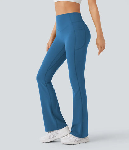 UltraSculpt™ High Waisted Scrunch Butt Lifting Tummy Control Pocket Shaping Yoga Bootcut Leggings